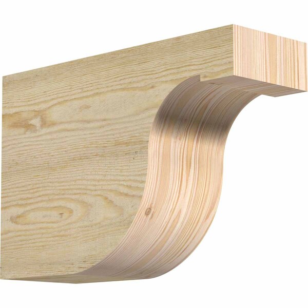 Ekena Millwork Del Monte Rough Sawn Rafter Tail, Douglas Fir, 6"W x 12"H x 18"L RFT06X12X18DEL00RDF - main